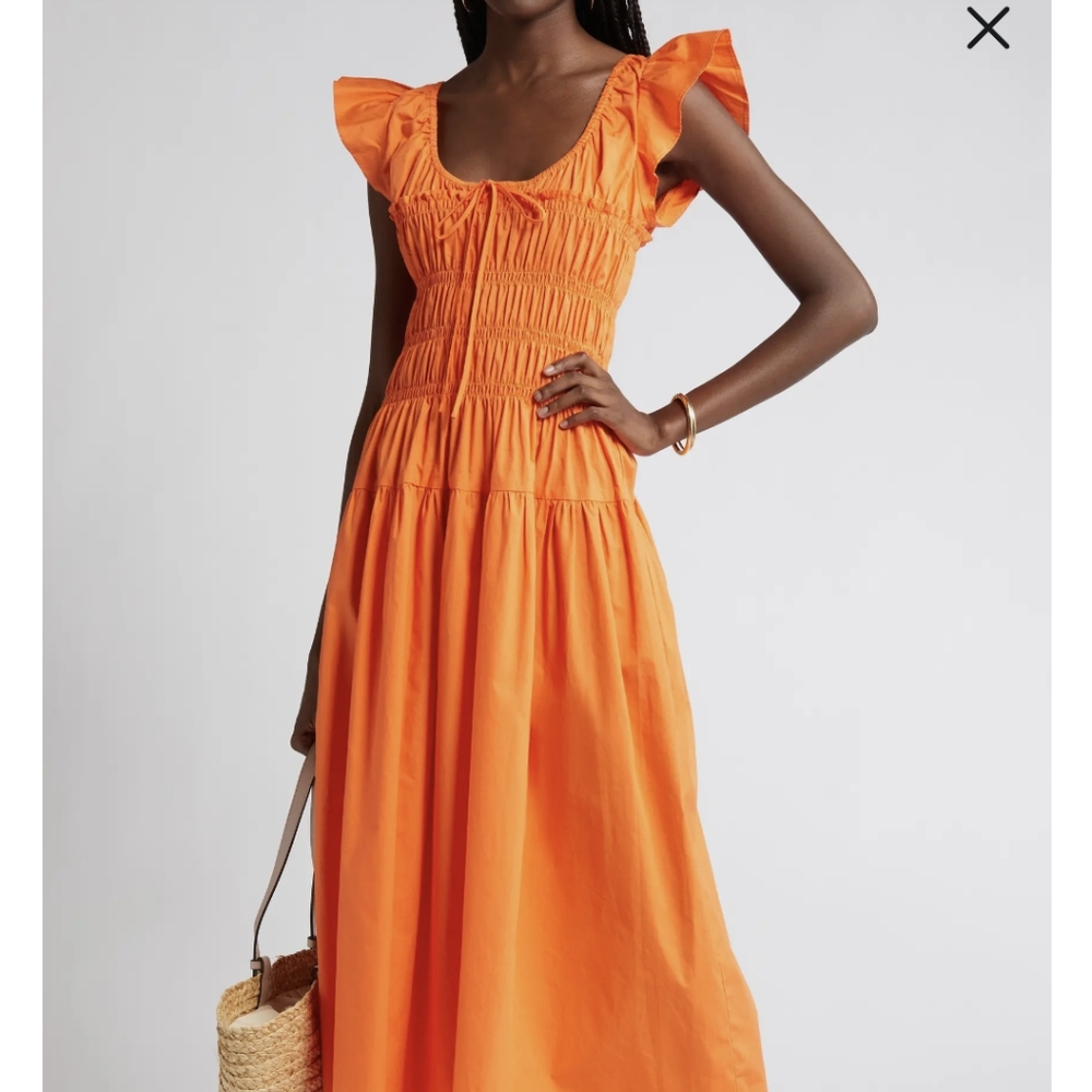 Moon River Shirred Dress